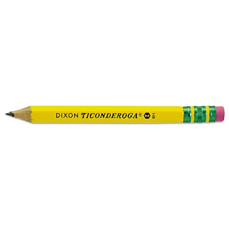 Ticonderoga Golf Pencils, HB (No 2), Black Lead, Yellow Barrel, PK72 13472